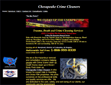 Tablet Screenshot of chesapeakecrimecleaners.com
